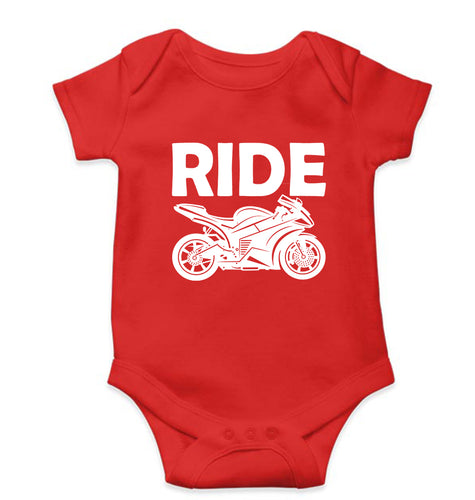 Ride Superbike Kids Romper For Baby Boy/Girl-0-5 Months(18 Inches)-Red-Ektarfa.online