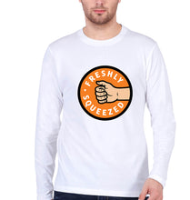 Load image into Gallery viewer, Orange Cassidy - Freshly Squeezed Full Sleeves T-Shirt for Men-White-Ektarfa.online
