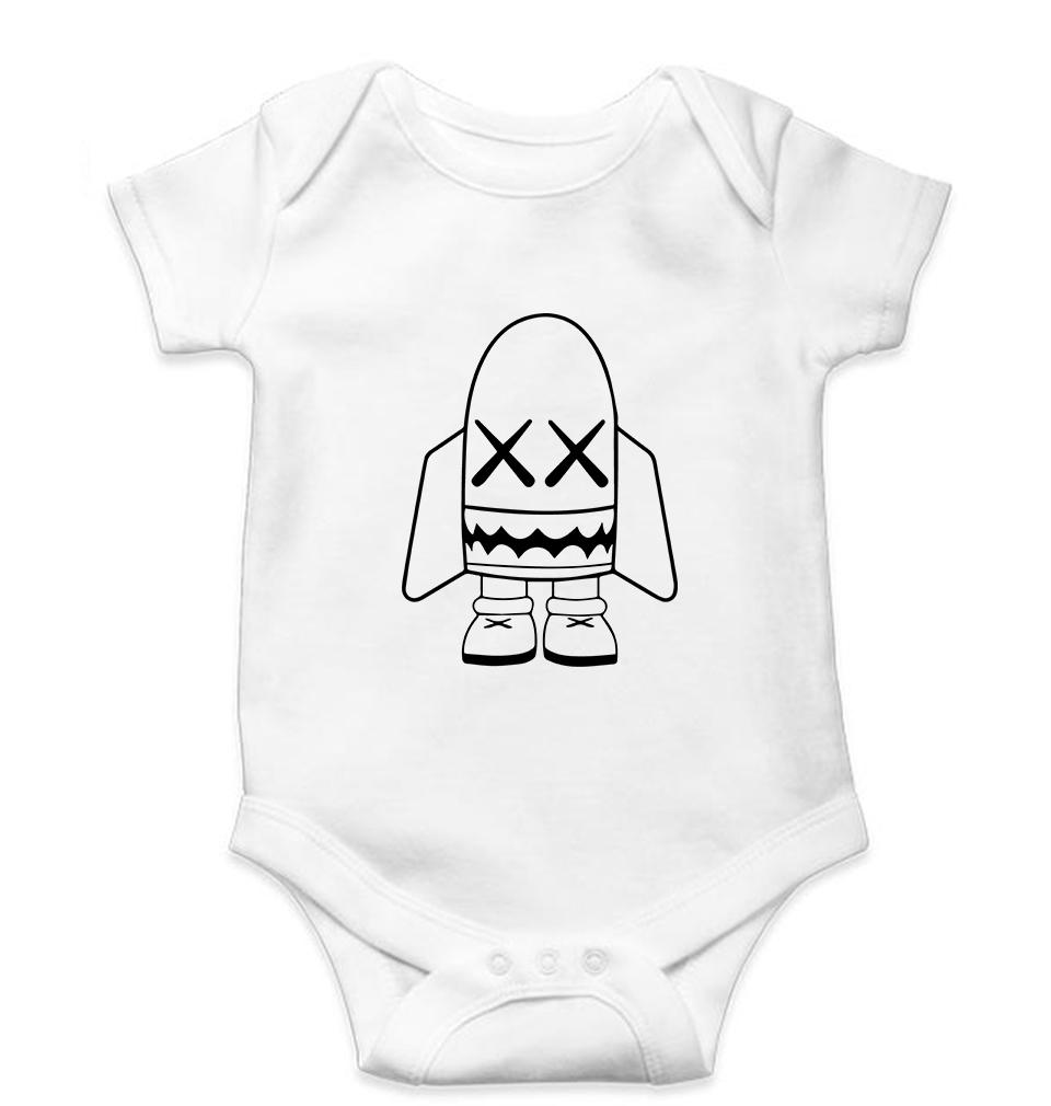 Kaws Kids Romper For Baby Boy/Girl-0-5 Months(18 Inches)-White-Ektarfa.online
