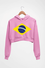 Load image into Gallery viewer, Brazil Crop HOODIE FOR WOMEN-Light Baby Pink-Ektarfa.online
