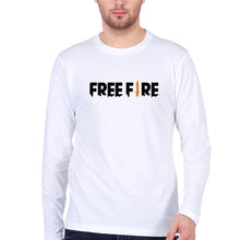 Load image into Gallery viewer, Free Fire Full Sleeves T-Shirt for Men-S(38 Inches)-White-Ektarfa.online
