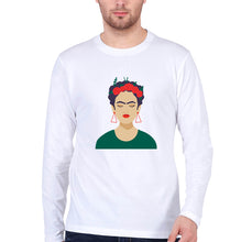 Load image into Gallery viewer, Frida Kahlo Full Sleeves T-Shirt for Men-White-Ektarfa.online
