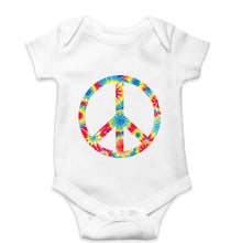 Load image into Gallery viewer, Trippy Psychedelic Peace Romper For Baby Boy/Girl-White-Ektarfa.online
