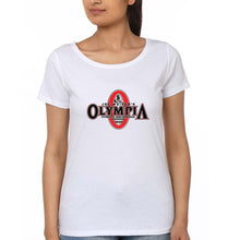 Load image into Gallery viewer, Olympia weekend T-Shirt for Women-XS(32 Inches)-White-Ektarfa.online
