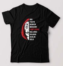 Load image into Gallery viewer, Money Heist T-Shirt for Men-S(38 Inches)-Black-Ektarfa.online
