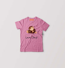 Load image into Gallery viewer, Monkey Lazy Day Kids T-Shirt for Boy/Girl-0-1 Year(20 Inches)-Pink-Ektarfa.online
