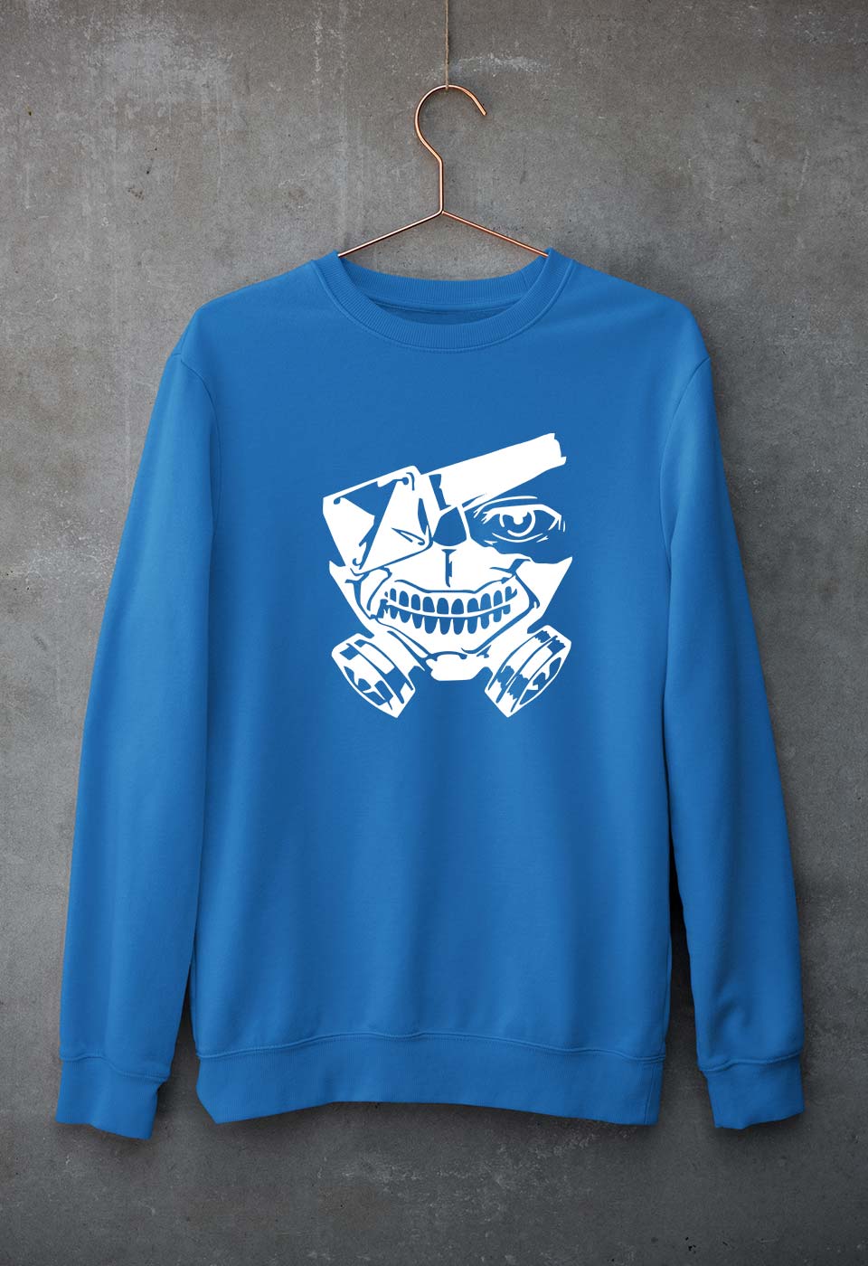 Tokyo Ghoul Unisex Sweatshirt for Men/Women-S(40 Inches)-Royal Blue-Ektarfa.online