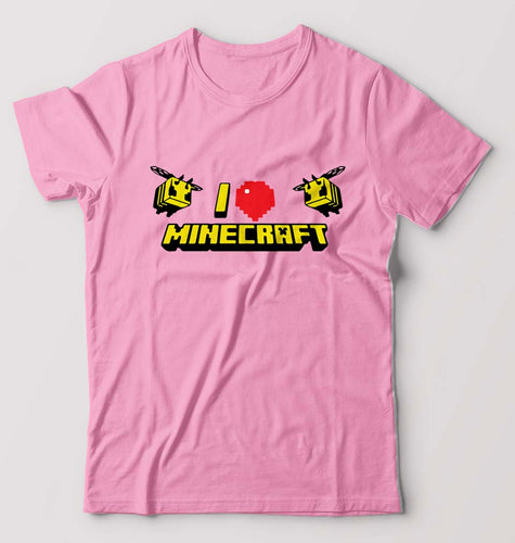 Love Minecraft T-Shirt for Men-Light Baby Pink-Ektarfa.online