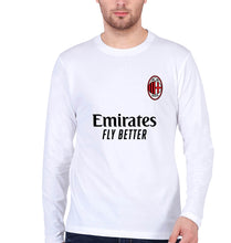 Load image into Gallery viewer, A.C. Milan 2021-22 Full Sleeves T-Shirt for Men-White-Ektarfa.online
