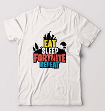 Load image into Gallery viewer, Fortnite T-Shirt for Men-S(38 Inches)-White-Ektarfa.online
