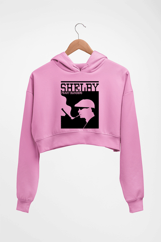Peaky Blinders Crop HOODIE FOR WOMEN-Light Baby Pink-Ektarfa.online