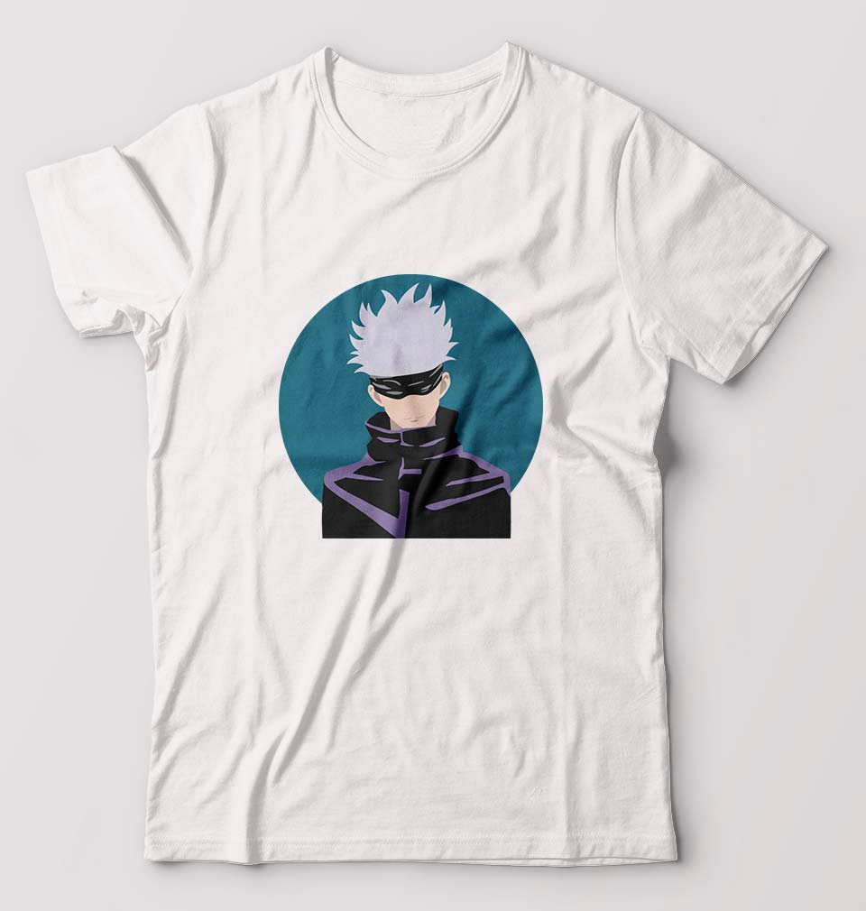 Gojo Satoru Anime T-Shirt for Men-White-Ektarfa.online