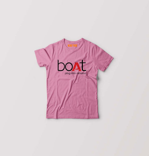 Boat Kids T-Shirt for Boy/Girl-Pink-Ektarfa.online
