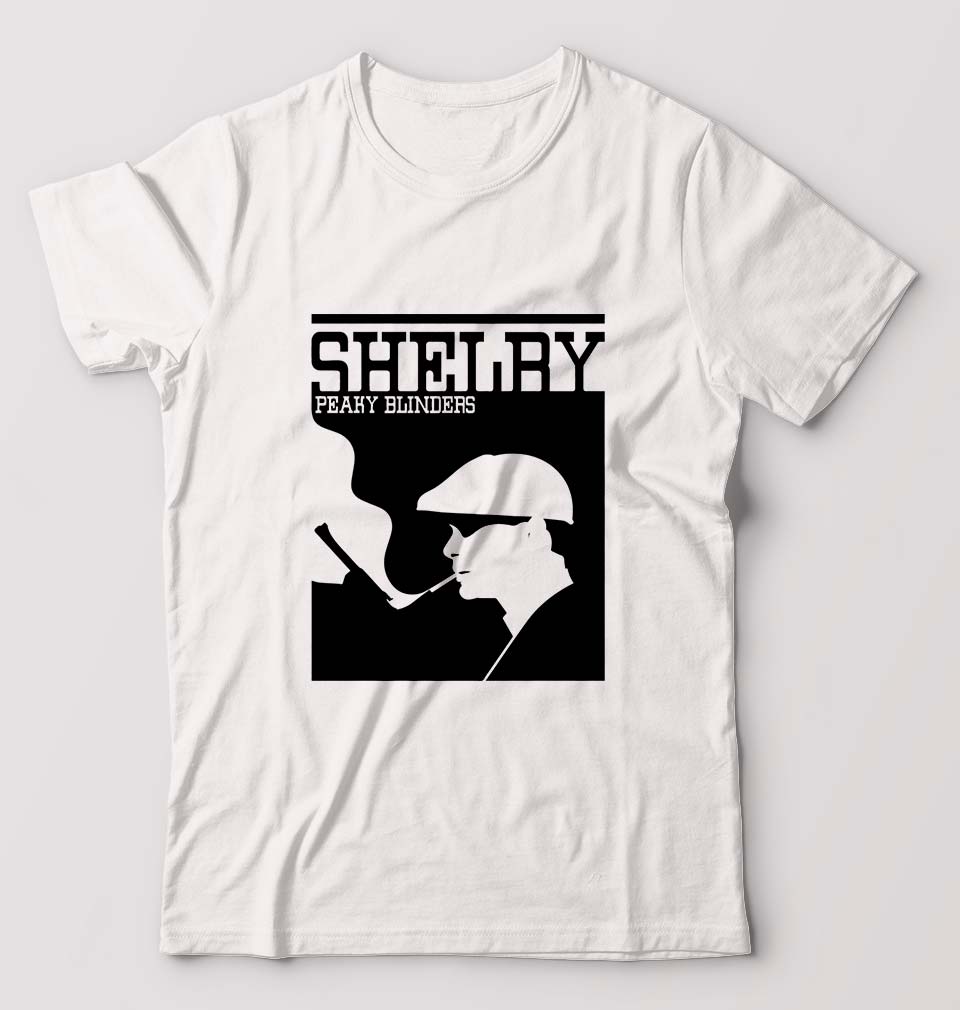Peaky Blinders T-Shirt for Men-S(38 Inches)-White-Ektarfa.online