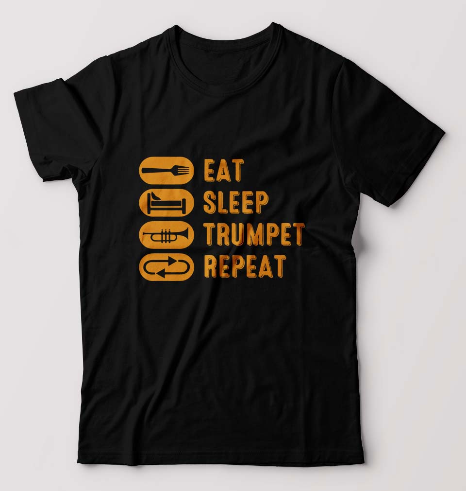 Trumpet T-Shirt for Men-Black-Ektarfa.online