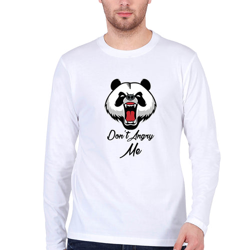 Angry Bear Full Sleeves T-Shirt for Men-White-Ektarfa.online