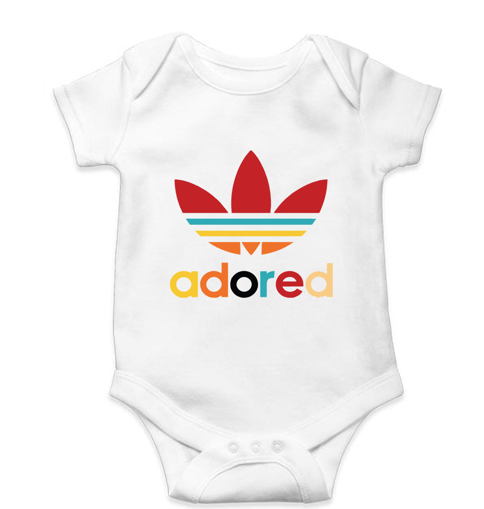 Adored Kids Romper For Baby Boy/Girl-0-5 Months(18 Inches)-White-Ektarfa.online