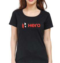 Load image into Gallery viewer, Hero MotoCorp T-Shirt for Women-XS(32 Inches)-Black-Ektarfa.online
