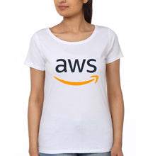 Load image into Gallery viewer, Amazon AWS T-Shirt for Women-White-Ektarfa.online

