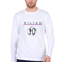 Load image into Gallery viewer, Kylian Mbappé Full Sleeves T-Shirt for Men-White-Ektarfa.online
