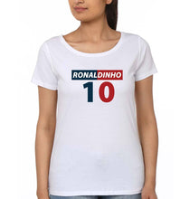 Load image into Gallery viewer, Ronaldinho T-Shirt for Women-XS(32 Inches)-White-Ektarfa.online
