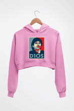 Load image into Gallery viewer, Diego Maradona Crop HOODIE FOR WOMEN-Light Baby Pink-Ektarfa.online
