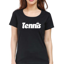 Load image into Gallery viewer, Tennis T-Shirt for Women-Black-Ektarfa.online

