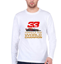 Load image into Gallery viewer, Max Verstappen F1 World Championship Full Sleeves T-Shirt for Men-White-Ektarfa.online
