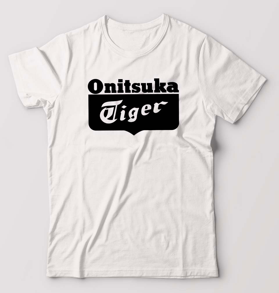 Onitsuka Tiger T-Shirt for Men-S(38 Inches)-White-Ektarfa.online