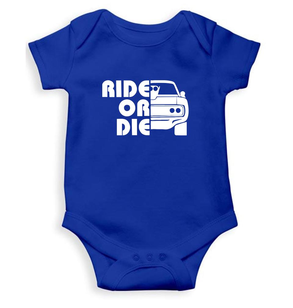 Fast & Furious Ride or Die Kids Romper For Baby Boy/Girl-0-5 Months(18 Inches)-Royal Blue-Ektarfa.online