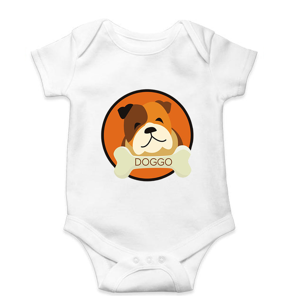 Dog Kids Romper For Baby Boy/Girl-0-5 Months(18 Inches)-White-Ektarfa.online