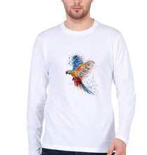Load image into Gallery viewer, Parrot Full Sleeves T-Shirt for Men-White-Ektarfa.online
