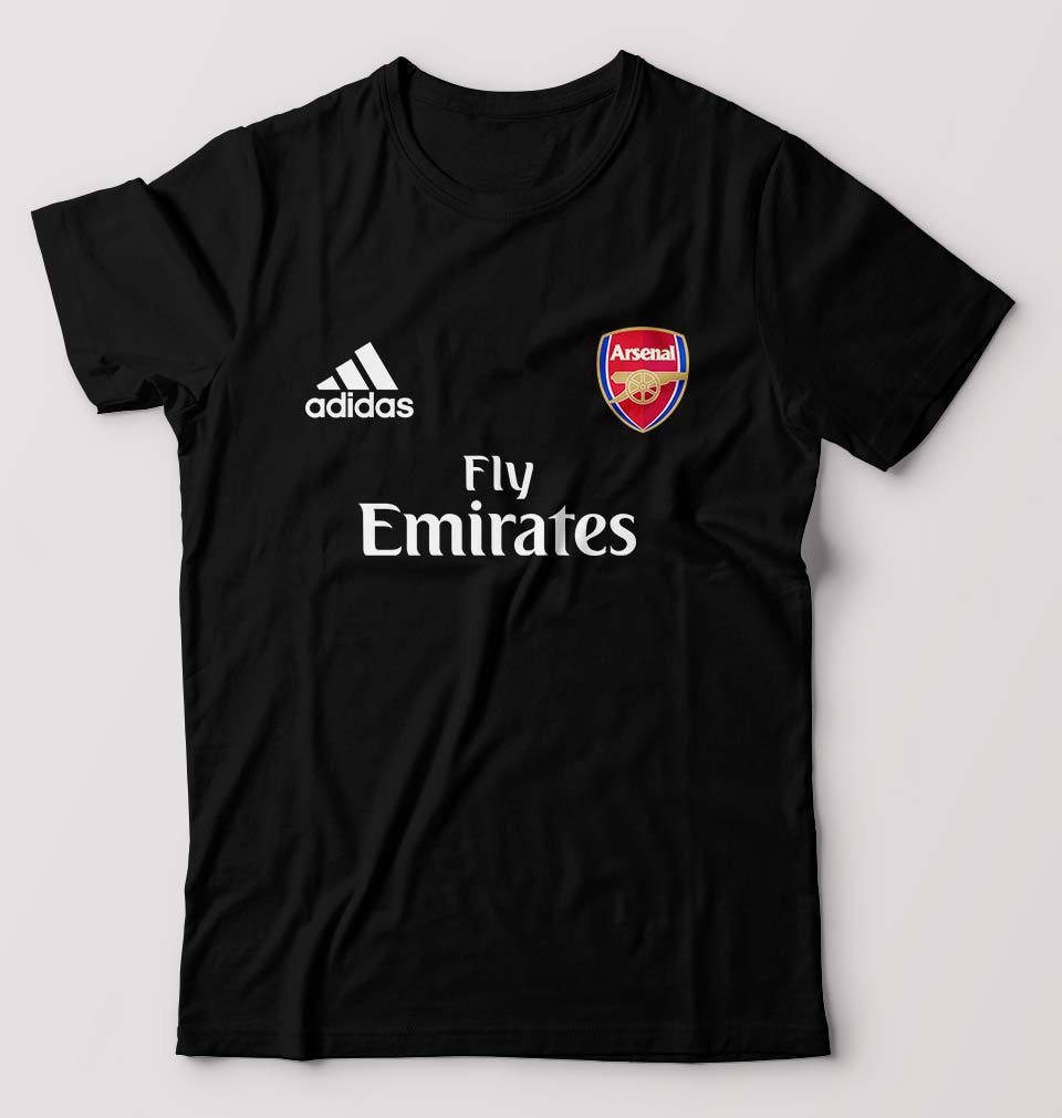 Arsenal T-Shirt for Men-S(38 Inches)-Black-Ektarfa.online