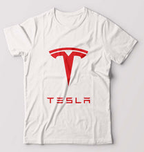 Load image into Gallery viewer, Tesla T-Shirt for Men-White-Ektarfa.online
