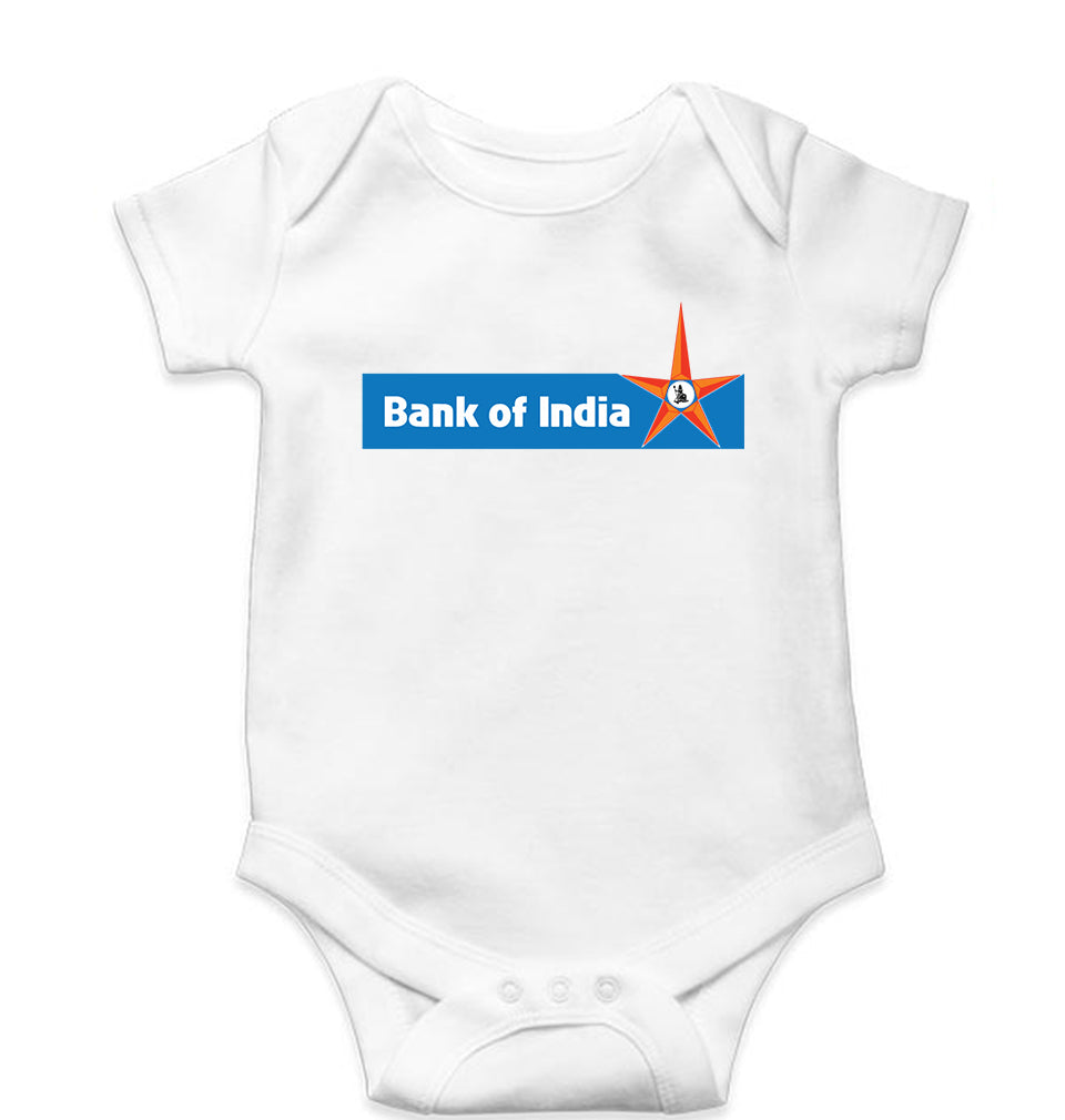 Bank of India Kids Romper For Baby Boy/Girl-White-Ektarfa.online