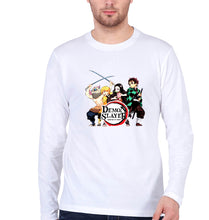 Load image into Gallery viewer, Demon Slayer Full Sleeves T-Shirt for Men-White-Ektarfa.online
