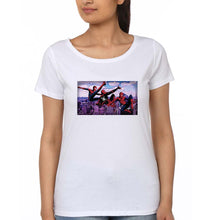Load image into Gallery viewer, Spiderman Superhero T-Shirt for Women-XS(32 Inches)-White-Ektarfa.online
