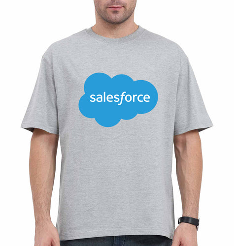 Salesforce Oversized T-Shirt for Men-Grey-Ektarfa.online