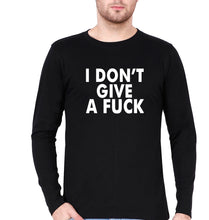 Load image into Gallery viewer, Fuck Full Sleeves T-Shirt for Men-S(38 Inches)-Black-Ektarfa.online
