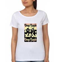 Load image into Gallery viewer, Deep Purple T-Shirt for Women-White-Ektarfa.online
