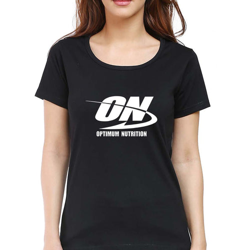 optimum nutrition (ON) T-Shirt for Women-Black-Ektarfa.online