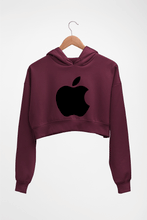 Load image into Gallery viewer, Apple Crop HOODIE FOR WOMEN-Maroon-Ektarfa.online
