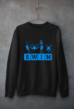Load image into Gallery viewer, Swim Unisex Sweatshirt for Men/Women-Black-Ektarfa.online
