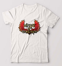 Load image into Gallery viewer, Wings of Strength T-Shirt for Men-S(38 Inches)-White-Ektarfa.online
