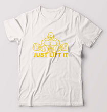 Load image into Gallery viewer, Gym Lift T-Shirt for Men-S(38 Inches)-White-Ektarfa.online

