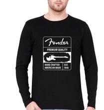 Load image into Gallery viewer, Fender Full Sleeves T-Shirt for Men-Black-Ektarfa.online
