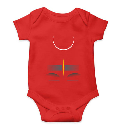 Mahakal Mahadev Bholenath Shiva Shivji Kids Romper For Baby Boy/Girl-0-5 Months(18 Inches)-Red-Ektarfa.online