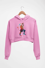 Load image into Gallery viewer, Hanuman Ji (God) Crop HOODIE FOR WOMEN-Light Baby Pink-Ektarfa.online
