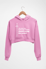 Load image into Gallery viewer, The Rings of Power Crop HOODIE FOR WOMEN-Light Baby Pink-Ektarfa.online
