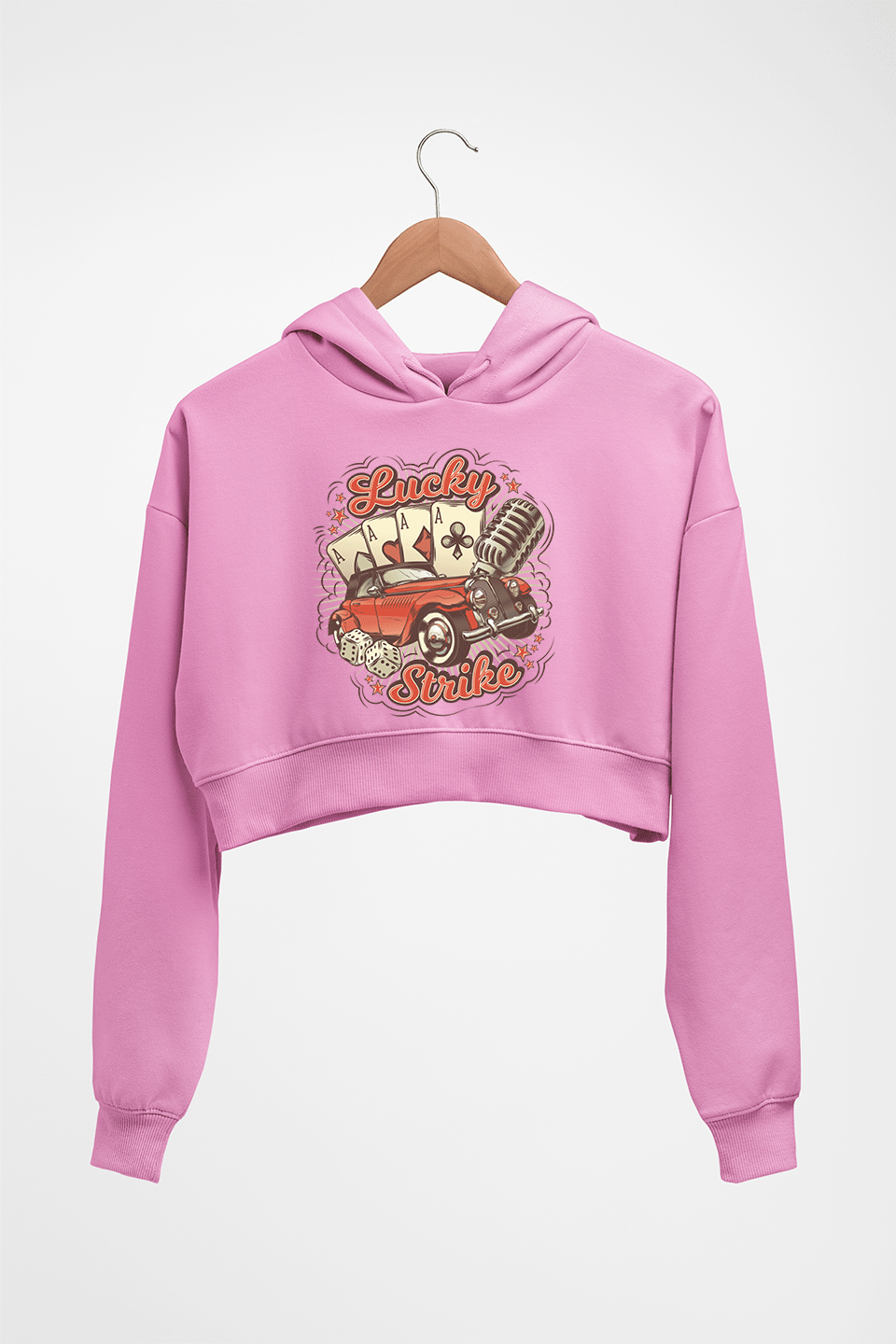 Poker Crop HOODIE FOR WOMEN